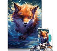 1000 Pieces for Adults Fox 1000 Piece Jigsaw Puzzle for Adults Teens,Educational Games Home Decoration Artists Collection, Fine Art 75x50cm