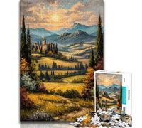 1000 Pieces for Adults French Provence Countrys Jigsaw Puzzles for Teenagers 1000,Learning Educational Toy for Is Ideal As A Gift for The Whole Family 38x26cm