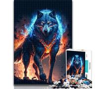 1000 Pieces for Adults Galactic Art Wolf Puzzles for Adults And Teenagers,Family Entertainment Toys Is Ideal As A Gift for The Whole Family 26x38cm