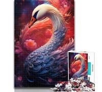 1000 Pieces for Adults Galaxies Swans Puzzles for Teenagers 1000 Pieces,Birthday Gift Idea for Adults, Family Game And Hobby 26x38cm