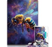 1000 Pieces for Adults Galaxy Bee Jigsaws 1000 Pieces for Teenagers,Stress Reliever Staycation Kill Time Funny Gift 26x38cm