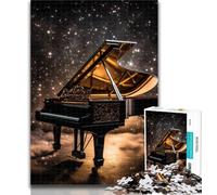 1000 Pieces for Adults Galaxy Piano Jigsaw Puzzles for Teenagers 1000,Educational Toys Is Ideal As A Gift for The Whole Family 75x50cm