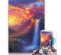 1000 Pieces for Adults Galaxy Waterfall Landscape Jigsaws 1000 Pieces for Adults,Educational Game for Birthday, Chrismas for And 14 Years Old 50x75cm