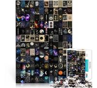 1000 Pieces for Adults Gifts Astronomy mosaic Made of wood for 14+ Learning Educational Toys Family Games Games Toys Gift。size：50x75cm/19.68x29.52inch