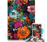 1000 Pieces for Adults Gifts Flowers botanical pattern Made of cardboard for 14+ Learning Educational Toys Family Games Games Toys Gift。size:38x52cm/14.96x20.47inch