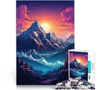 1000 Pieces for Adults Gifts Mountains Art Made of cardboard for 14+ Beautiful design gameBeautiful design game A work of art。size：26x38cm/10.24x14.96inch