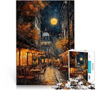 1000 Pieces for Adults Gifts Paris Streets at night Made of cardboard for 14+ Toy Intellectual Game deal as gifts for the whole family 。size:38x52cm/14.96x20.47inch