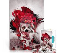 1000 Pieces for Adults Gifts Poisonous Flowers Made of wood for 14+ Hands-on Game gifts for friends and family。size：50x75cm/19.68x29.52inch