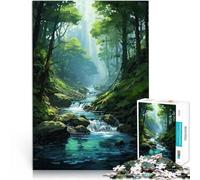 1000 Pieces for Adults Gifts River Landscape Art Made of cardboard,Suitable for people aged 14 and above Challenging play toys Suitable for desktop decoration。size:26x38cm/10.24x14.96inch