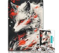 1000 Pieces for Adults God of Foxes 1000 Piece Jigsaw Puzzles for Adults Gifts,Artists Collection, Fine Art for Age 14 Years Up 26x38cm