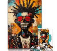 1000 Pieces for Adults Graffiti Robot 1000 Piece Jigsaw Puzzles for Adults,Toys Educational Games Stress Relieving Great Gifts And Toys 26x38cm