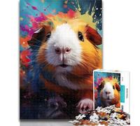 1000 Pieces for Adults Guinea Pig Jigsaw Puzzle 1000 Pieces for Adults,Challenging Game Toys for Is Ideal As A Gift for The Whole Family 26x38cm