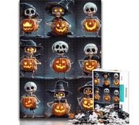 1000 Pieces for Adults Halloween Collage Jigsaw Puzzles for Adults 1000 Pieces,for Is Ideal As A Gift for The Whole Family for And 14 Years Old 50x75cm