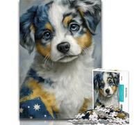 1000 Pieces for Adults Handsome Dog Jigsaw Puzzle 1000 Pieces for Adults,Challenging Game Toys for Is Ideal As A Gift for The Whole Family 26x38cm