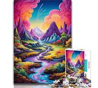 1000 Pieces for Adults Heaven Landscape Fantasy Colors 1000 Pieces Jigsaw Puzzles for Adults And Teens,Educational Game Challenge Toy for Women And Men 26x38cm