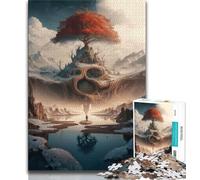 1000 Pieces for Adults Heaven Tree of Life Adult Jigsaws 1000 Piece,Educational Toys Is Ideal As A Gift for The Whole Family (38x26cm)