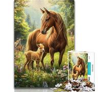 1000 Pieces for Adults Horse Jigsaw Puzzles for Teenagers 1000 Pieces,Toy Intellectual Game Artists Collection, Fine Art (50x75cm)