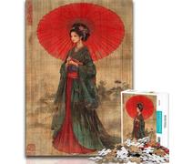 1000 Pieces for Adults Japanese Geisha Adult Jigsaw Puzzles 1000 Pieces,Educational Game for Birthday, Chrismas for And 14 Years Old (38x26cm)
