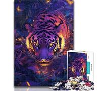 1000 Pieces for Adults Jungle Tiger Jigsaws Puzzles 1000 Pieces for Adults Gifts,Birthday Present, Gifts for And Age 14 50x75cm