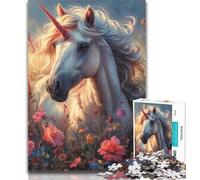1000 Pieces for Adults Jungle Unicorn Adult Jigsaws 1000 Piece,Toys Educational Games Stress Relieving Parent-child Interaction 26x38cm