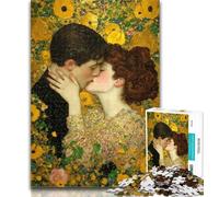 1000 Pieces for Adults Kissing Couple Jigsaw Puzzles for Teenagers 1000 Pieces,Family Game Stress Reliever Difficult Challenge Secret Santa Gifts 26x38cm