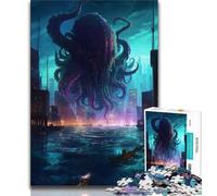1000 Pieces for Adults Kraken Rising Jigsaw Puzzles for Teenagers 1000,Educational Toys Is Ideal As A Gift for The Whole Family (50x75cm)