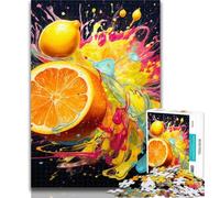 1000 Pieces for Adults Lemon 1000 Piece Jigsaw Puzzles for Teenagers,Fully Interlocking & Randomly Shaped Pieces 26x38cm