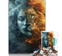 1000 Pieces for Adults Leo Woman 1000 Pieces Jigsaw Puzzles For Teens And Adults,is Ideal As Gifts for The Whole Family for And Age 14 26x38cm