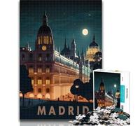 1000 Pieces for Adults Madrid Spain Travel Puzzles for Adults And Teenagers,Toys Educational Games Stress Relieving Great Gifts And Toys 75x50cm
