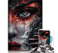 1000 Pieces for Adults Magic Face Jigsaw Puzzle 1000 Pieces for Adults,Challenging Game Toys for Is Ideal As A Gift for The Whole Family 26x38cm