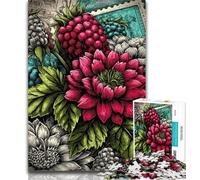 1000 Pieces for Adults Magnificent Rasberry 1000 Piece Jigsaw Puzzles for Adults Gifts,is Ideal As Gifts for The Whole Family for And Age 14 50x75cm
