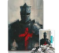 1000 Pieces for Adults Majestic Knight Jigsaws Puzzles 1000 Pieces for Teenagers Gifts,Vibrant And Unique Design Relaxing & Challenging Puzzle Experience 26x38cm