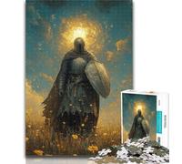 1000 Pieces for Adults Medieval Majestic Knight Jigsaws 1000 Pieces for Adults,Toys Educational Games Stress Relieving Wall Decoration 26x38cm