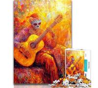 1000 Pieces for Adults Mexican Style Skull Jigsaw Puzzles for Adults 1000 Pieces,Artistic Wall Decor & Birthday Gift Idea for Friends, Home Office 26x38cm