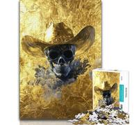 1000 Pieces for Adults Mexican Style Skull Jigsaws Puzzles 1000 Pieces for Teenagers Gifts,Vibrant And Unique Design Relaxing & Challenging Puzzle Experience (50x75cm)