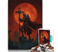 1000 Pieces for Adults Mighty Medieval Knight Jigsaw Puzzle 1000 Pieces for Adults,Challenging Game Toys for Is Ideal As A Gift for The Whole Family (38x26cm)