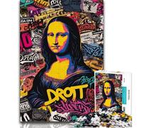 1000 Pieces for Adults Mona Lisa Is Funny 1000 Pieces Jigsaw Puzzles For Teens And Adults,is Ideal As Gifts for The Whole Family for And Age 14 (26x38cm)