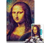 1000 Pieces for Adults Mona Lisa Jigsaw Puzzle 1000 Pieces for Adults,Challenging Game Toys for Is Ideal As A Gift for The Whole Family (38x26cm)