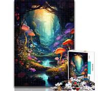 1000 Pieces for Adults Mushroom Forest Jigsaw Puzzles for Teenagers 1000 Piece,Toys Educational Games Stress Relieving Great Gifts And Toys 50x75cm