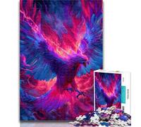 1000 Pieces for Adults Mysterious Phoenix Jigsaw Puzzles for Adults 1000 Pieces,for Is Ideal As A Gift for The Whole Family for And 14 Years Old 26x38cm