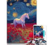 1000 Pieces for Adults Mysterious Unicorn Jigsaw Puzzles for Adults 1000 Pieces,for Is Ideal As A Gift for The Whole Family for And 14 Years Old 50x75cm