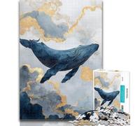 1000 Pieces for Adults Mysterious Whale Jigsaw Puzzles for Adults 1000 Pieces,for Is Ideal As A Gift for The Whole Family for And 14 Years Old 50x75cm