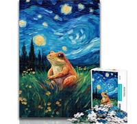 1000 Pieces for Adults Night Sky Frog Jigsaws Puzzles 1000 Pieces for Adults Gifts,Birthday Present, Gifts for And Age 14 50x75cm