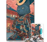 1000 Pieces for Adults Ninja Cat 1000 Piece Jigsaw Puzzles for Adults Gifts,Artists Collection, Fine Art for Age 14 Years Up 26x38cm