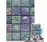 1000 Pieces for Adults Ocean Shell Collage Jigsaw Puzzles for Adults 1000 Pieces,Educational Games Home Decoration Artists Collection, Fine Art (26x38cm)