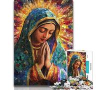 1000 Pieces for Adults Our Lady of Guadalupe Praying 1000 Pieces Jigsaw Puzzles for Adults And Teens,Family Games Christmas Birthday Gifts 26x38cm