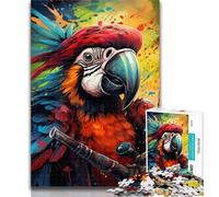 1000 Pieces for Adults Pirate Parrot Adult Jigsaws 1000 Piece,Educational Toys Is Ideal As A Gift for The Whole Family 75x50cm