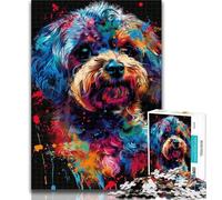 1000 Pieces for Adults Poodle Jigsaw Puzzle 1000 Pieces for Adults,Challenging Game Toys for Is Ideal As A Gift for The Whole Family 75x50cm