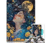 1000 Pieces for Adults Pretty Woman Puzzles for Adults And Teenagers,Toys Educational Games Stress Relieving Wishlist with Santa Claus 50x75cm