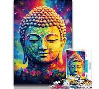 1000 Pieces for Adults Psychedelic Buddha Jigsaws 1000 Pieces for Teenagers,Toys Educational Games Stress Relieving Artists Collection, Fine Art 50x75cm
